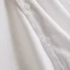 Short sleeve linen blend shirt