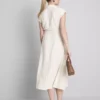 Short sleeve midi shirt dress