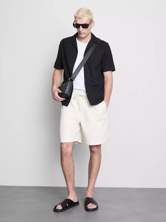Short sleeve textured shirt Short sleeve textured shirt