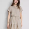Short-sleeve tiered mini dress Short-sleeve tiered mini dress