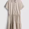 Short-sleeve tiered mini dress Short-sleeve tiered mini dress