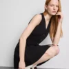 Sleeveless v-neck mini dress Sleeveless v-neck mini dress
