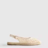 Slingback espadrille sandals