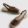 Slingback espadrille sandals