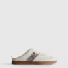 Slip-on rubber-sole sneakers