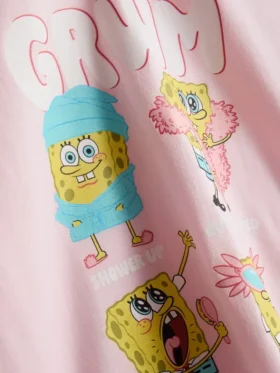 Spongebob squarepants graphic shorty pajamas