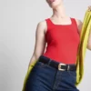 Square neck tank