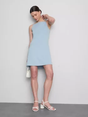 Squareneck mini dress