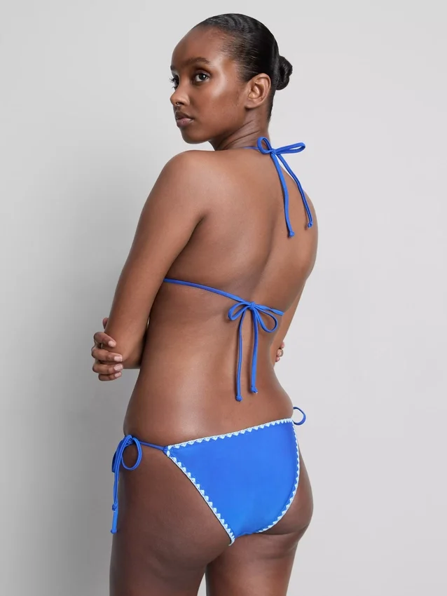 Stitch-detail side-tie bikini bottoms Stitch-detail side-tie bikini bottoms