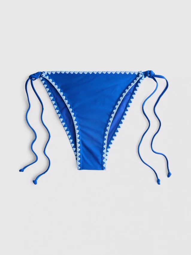 Stitch-detail side-tie bikini bottoms Stitch-detail side-tie bikini bottoms