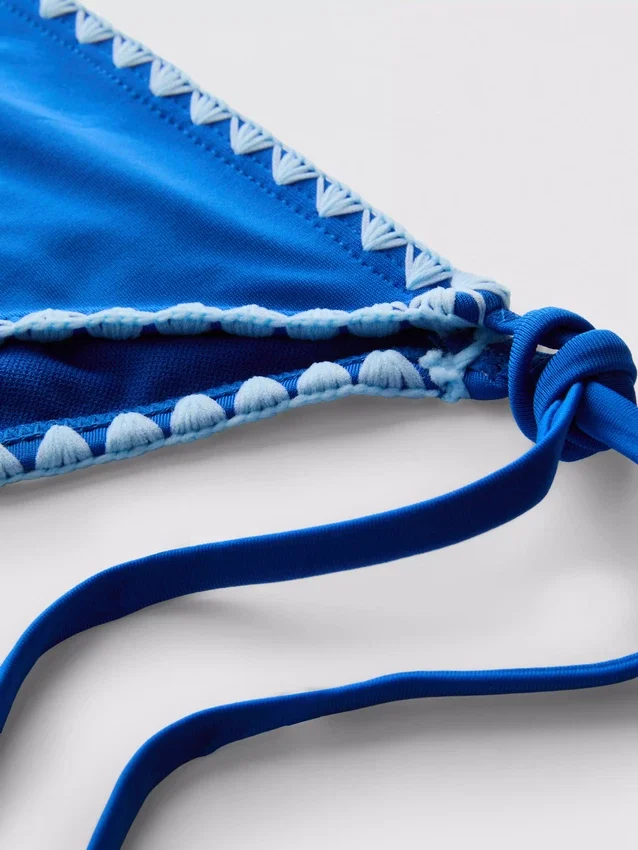 Stitch-detail side-tie bikini bottoms Stitch-detail side-tie bikini bottoms