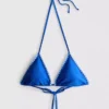 Stitch-detail triangle bikini top Stitch-detail triangle bikini top