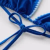 Stitch-detail triangle bikini top Stitch-detail triangle bikini top
