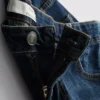 Straight fit denim shorts