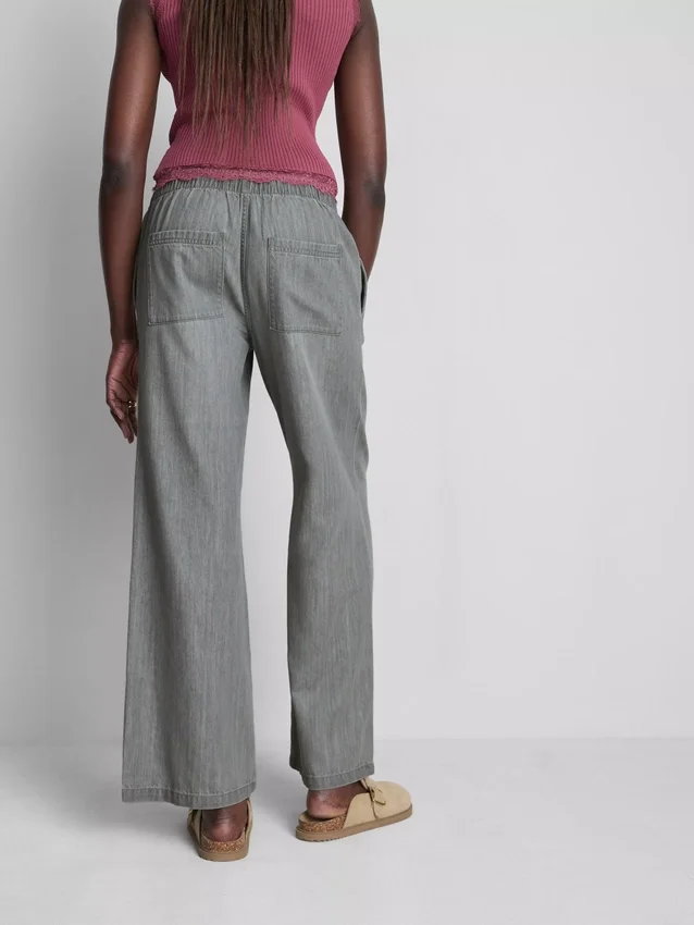 Straight-leg denim joggers Straight-leg denim joggers