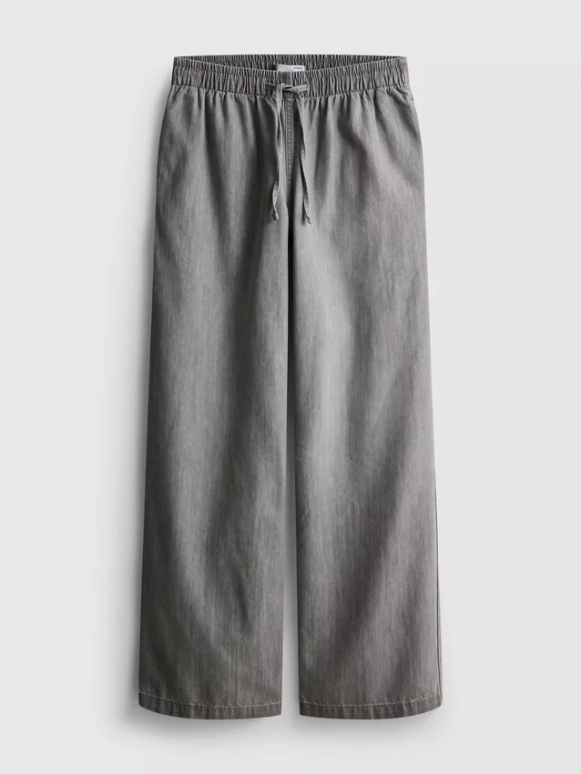 Straight-leg denim joggers Straight-leg denim joggers