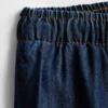 Straight-leg denim joggers