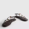 Strappy beaded sandals
