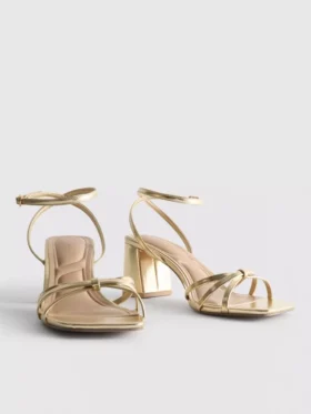 Strappy block heel sandals