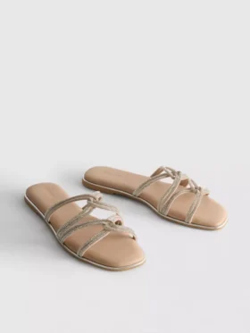 Strappy diamante sandals