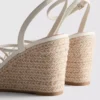 Strappy espadrille wedges