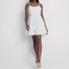 Strappy ruffle poplin mini dress Strappy ruffle poplin mini dress