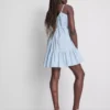 Strappy ruffle poplin mini dress Strappy ruffle poplin mini dress