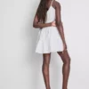 Strappy ruffle poplin mini dress Strappy ruffle poplin mini dress