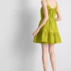 Strappy ruffle poplin mini dress Strappy ruffle poplin mini dress