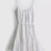 Strappy ruffle poplin mini dress Strappy ruffle poplin mini dress