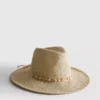Straw trim beach hat Straw trim beach hat
