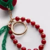 Strawberry charm keychain