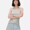 Stretch scoop neck tank