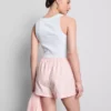 Stripe high-waisted oxford shorts Stripe high-waisted oxford shorts