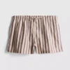 Stripe high-waisted oxford shorts Stripe high-waisted oxford shorts