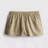 Stripe high-waisted oxford shorts Stripe high-waisted oxford shorts