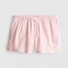 Stripe high-waisted oxford shorts Stripe high-waisted oxford shorts