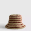 Stripe woven bucket hat Stripe woven bucket hat