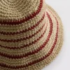 Stripe woven bucket hat Stripe woven bucket hat