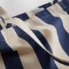 Striped canvas tote bag