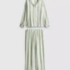 Striped cotton boyfriend pajamas Striped cotton boyfriend pajamas