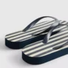 Striped flatform flip flops