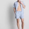 Striped pajama shorts
