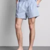 Striped pajama shorts