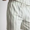 Striped pajama shorts