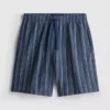 Striped pajama shorts
