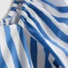 Striped puff sleeve bardot top Striped puff sleeve bardot top