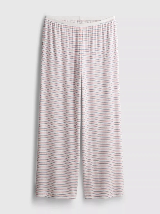 Striped ribbed pajama bottoms Striped ribbed pajama bottoms