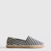Striped slip-on espadrilles