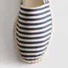 Striped slip-on espadrilles